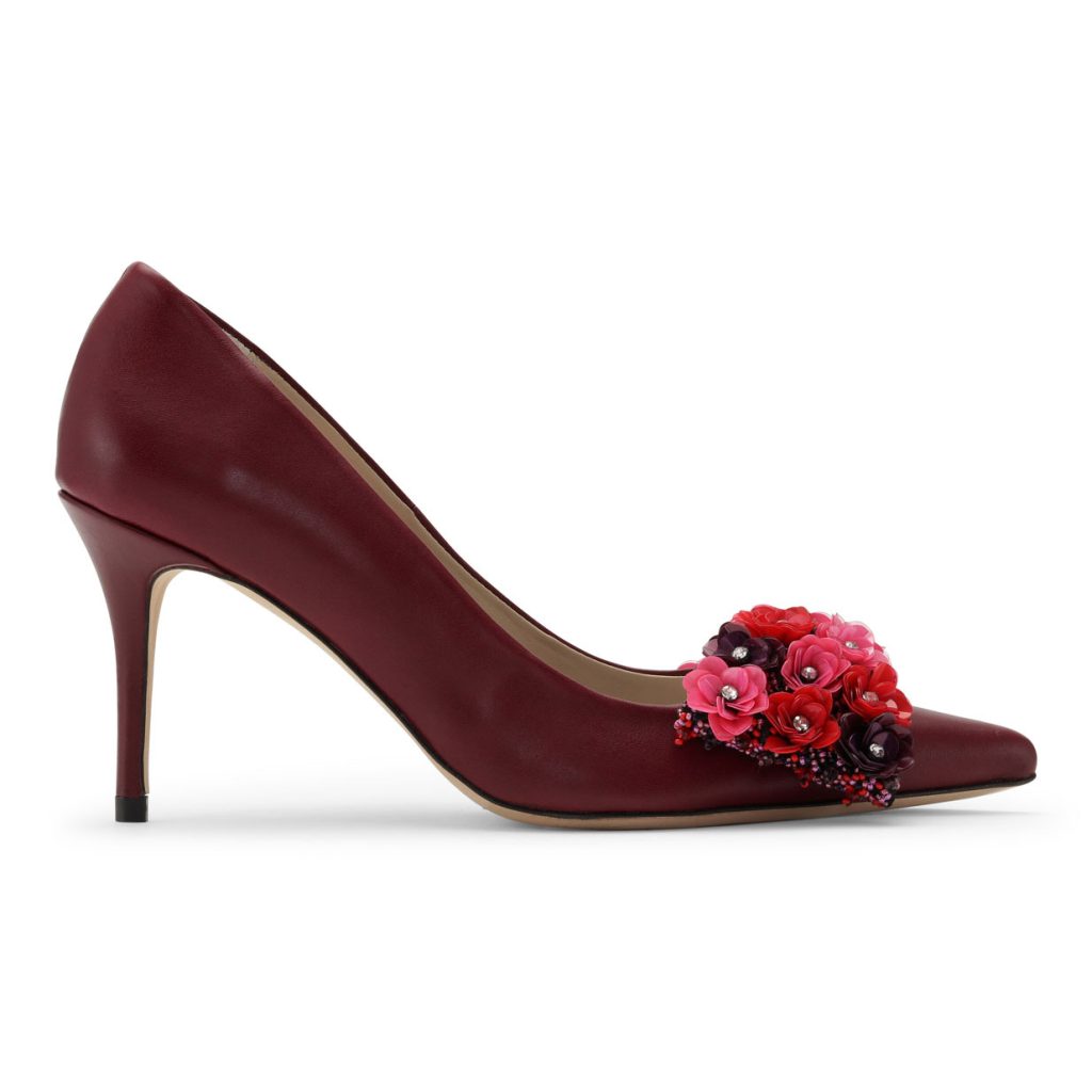 custommade aljo flower pumps bordeaux bp 28e 4qe rminva