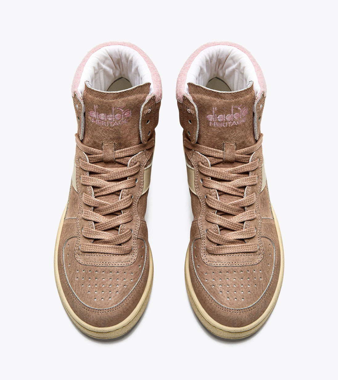 diadora heritage mi basket shearling wn sneakers bruin bp 2ym 6o4 s0xcrk