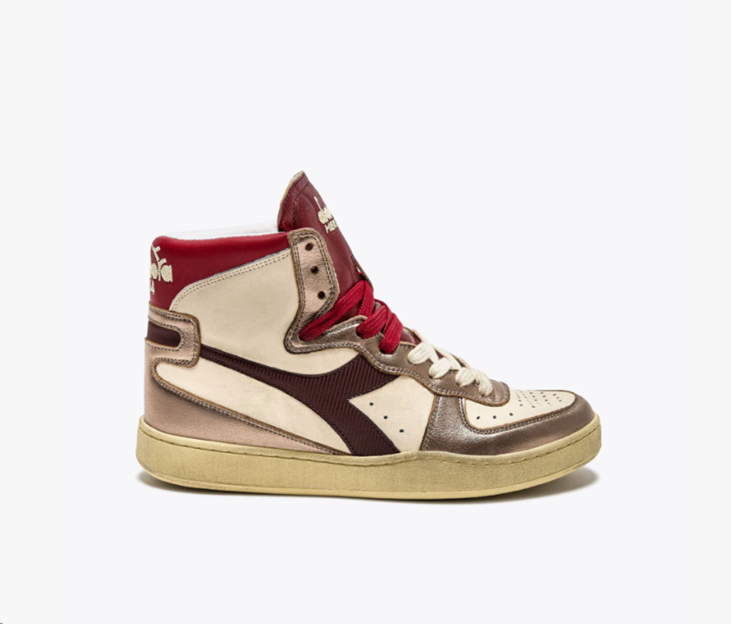 diadora heritage mid basket metal mix sneakers metallic bp 3hq 7rn sje2xw