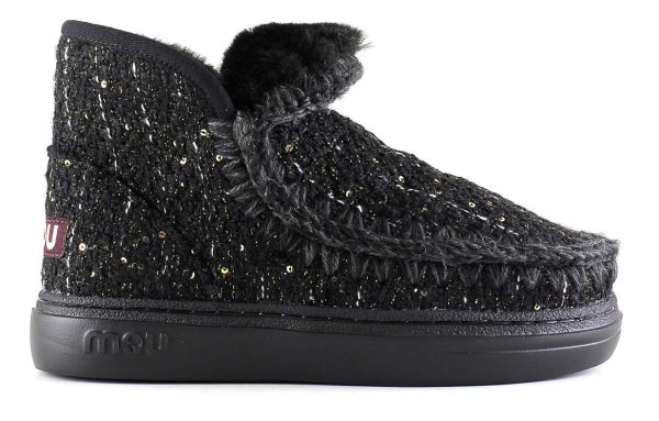 mou eskimo sneaker bold korte laarzen zwart bp 2x7 6rc s2gzmi