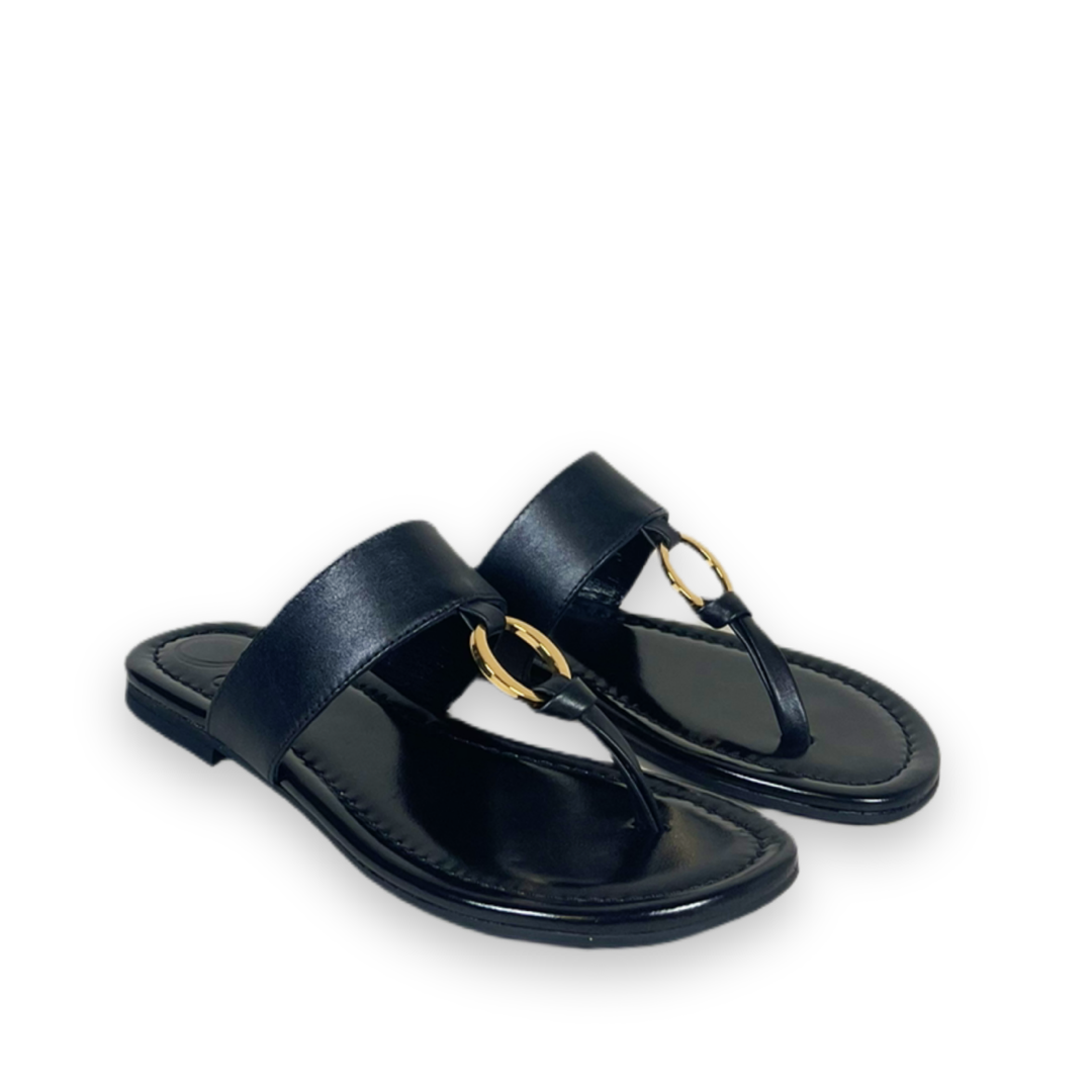 odissi olivia flat slippers zwart bp 3yx 84w stdbw0