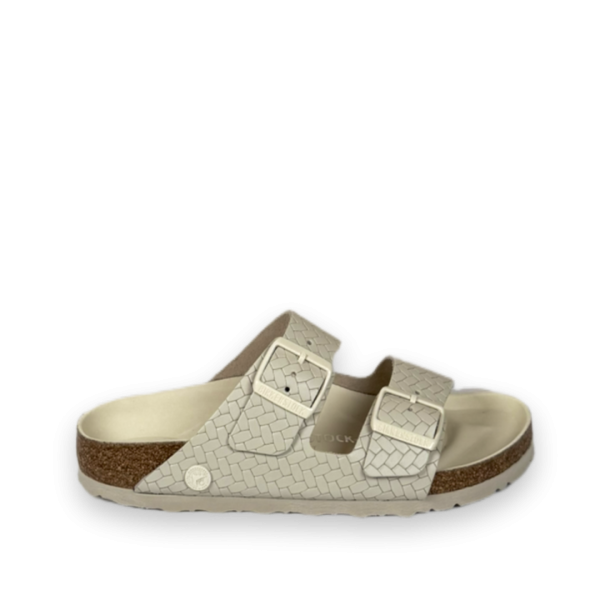 birkenstock arizona rivet logo slippers off white bp 41d 87j sy09w2
