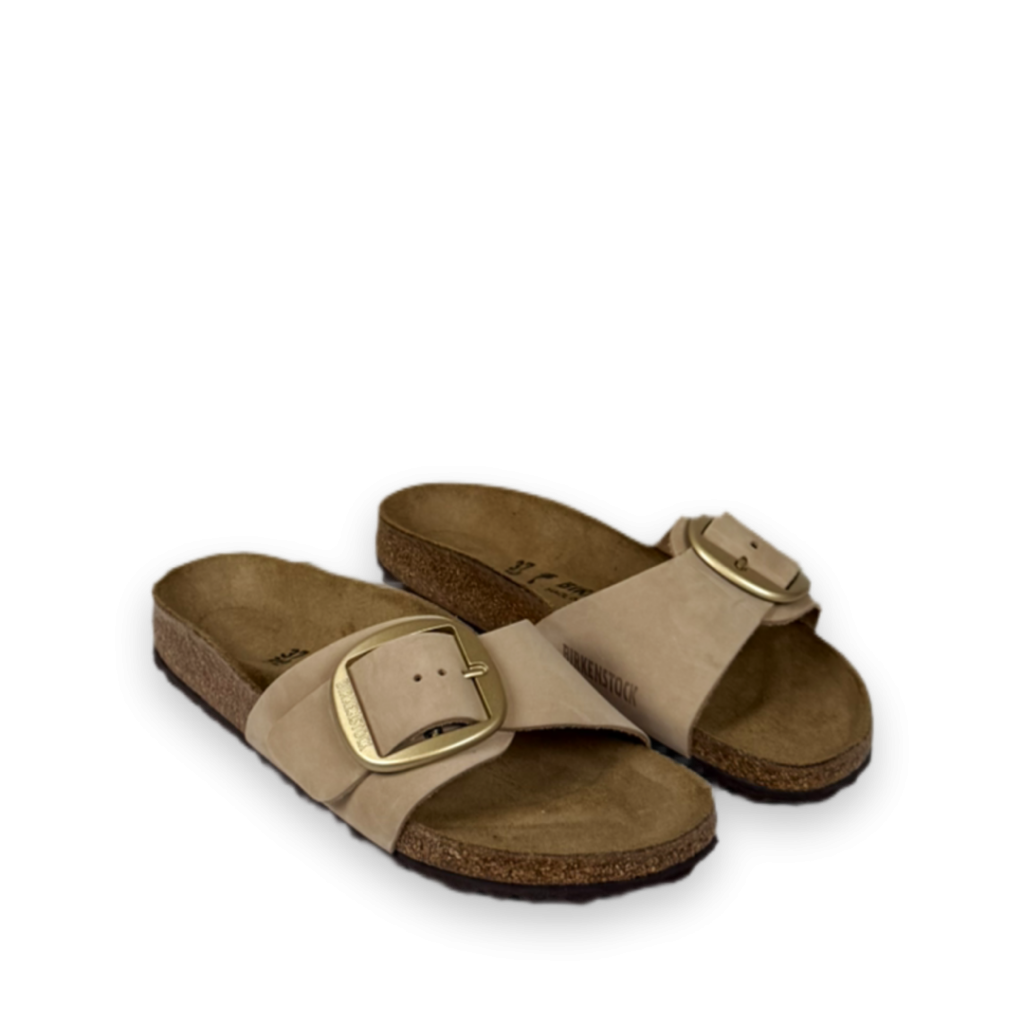 birkenstock madrid big buckle slippers beige bp 41t 876 sy09ez