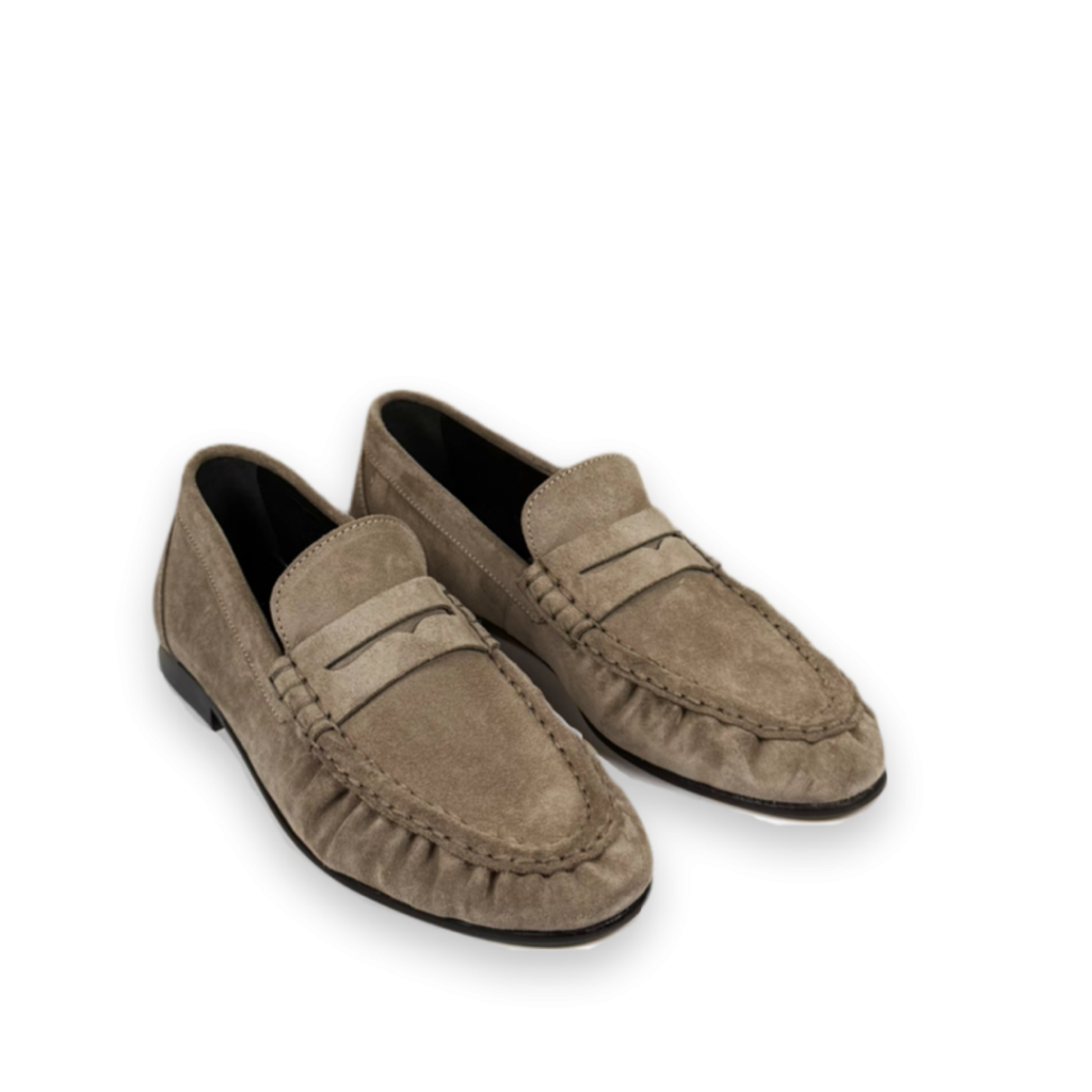 posa penny loafer wrinkle loafers beige bp 445 8bs syithb