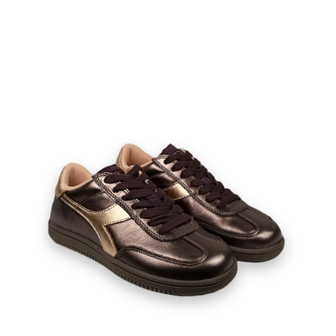 diadora heritage trainer metalized sneakers bruin bp 46z 8ev szoy8b