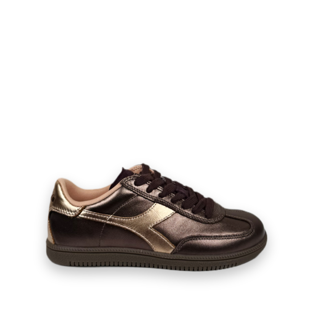 diadora heritage trainer metalized sneakers bruin bp 46z 8ew szoy8b