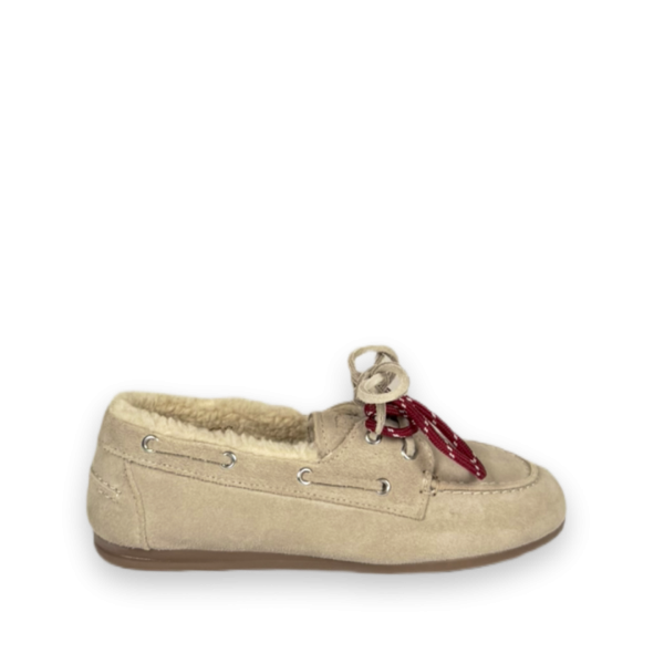 posa boat loafer shearling loafers beige bp 461 8dp szoo1l