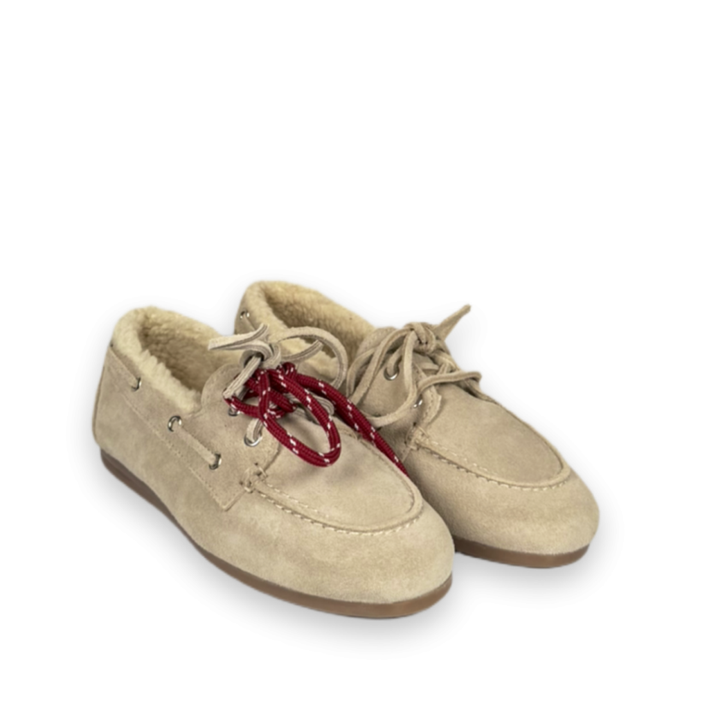 posa boat loafer shearling loafers beige bp 461 8dq szoo1l