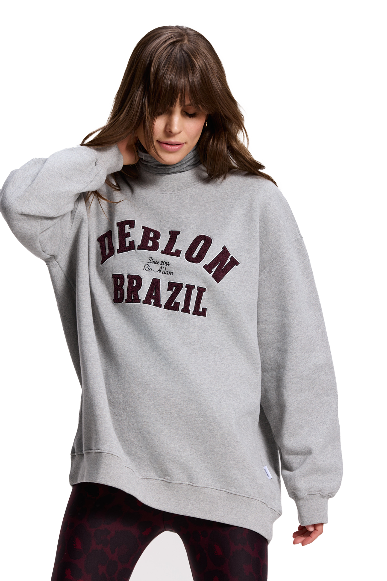 deblon sports malou sweater sweater grijs bp 4fc 8gt t4sgmv