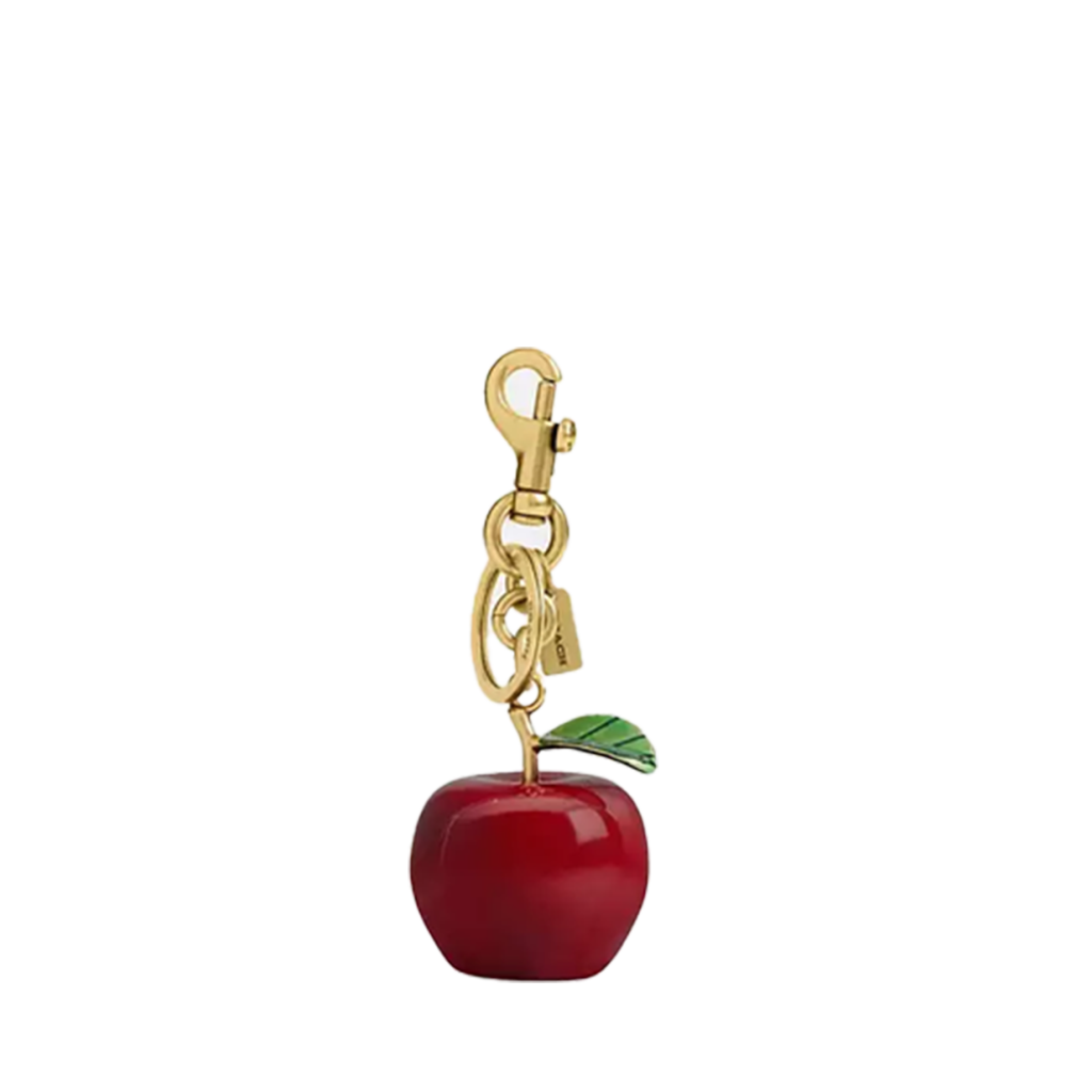 coach small apple cy399 sleutelhanger rood bp 4hr 8ki t5vbcf