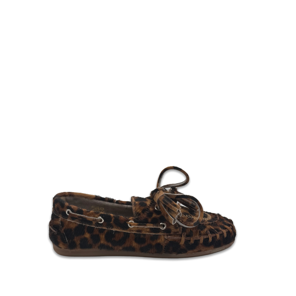 posa boat fringe loafers tijgerprint bp 48m 8hh t57c6t
