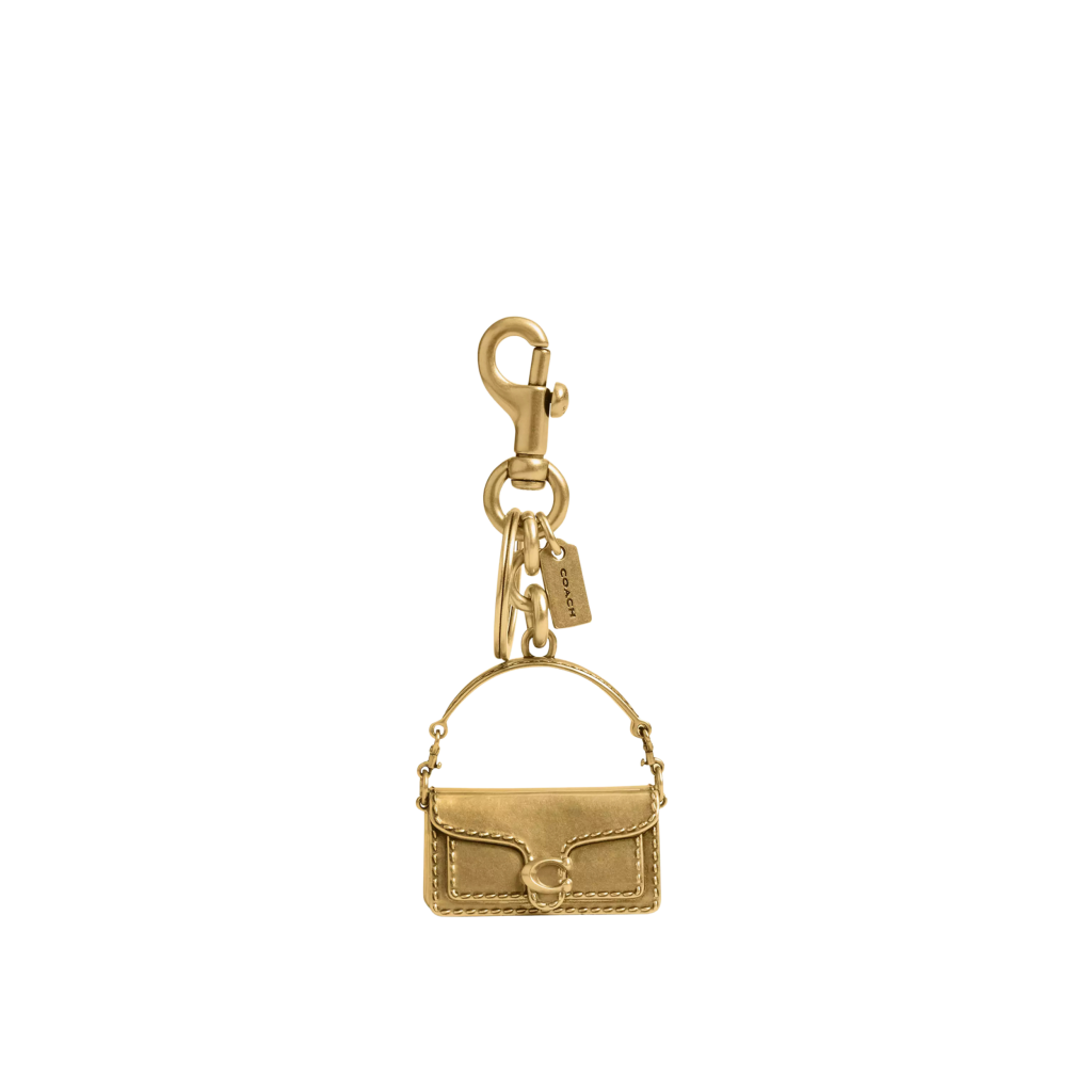 coach bag charm tabby sleutelhanger goud bp 4ia 8nt t75l23