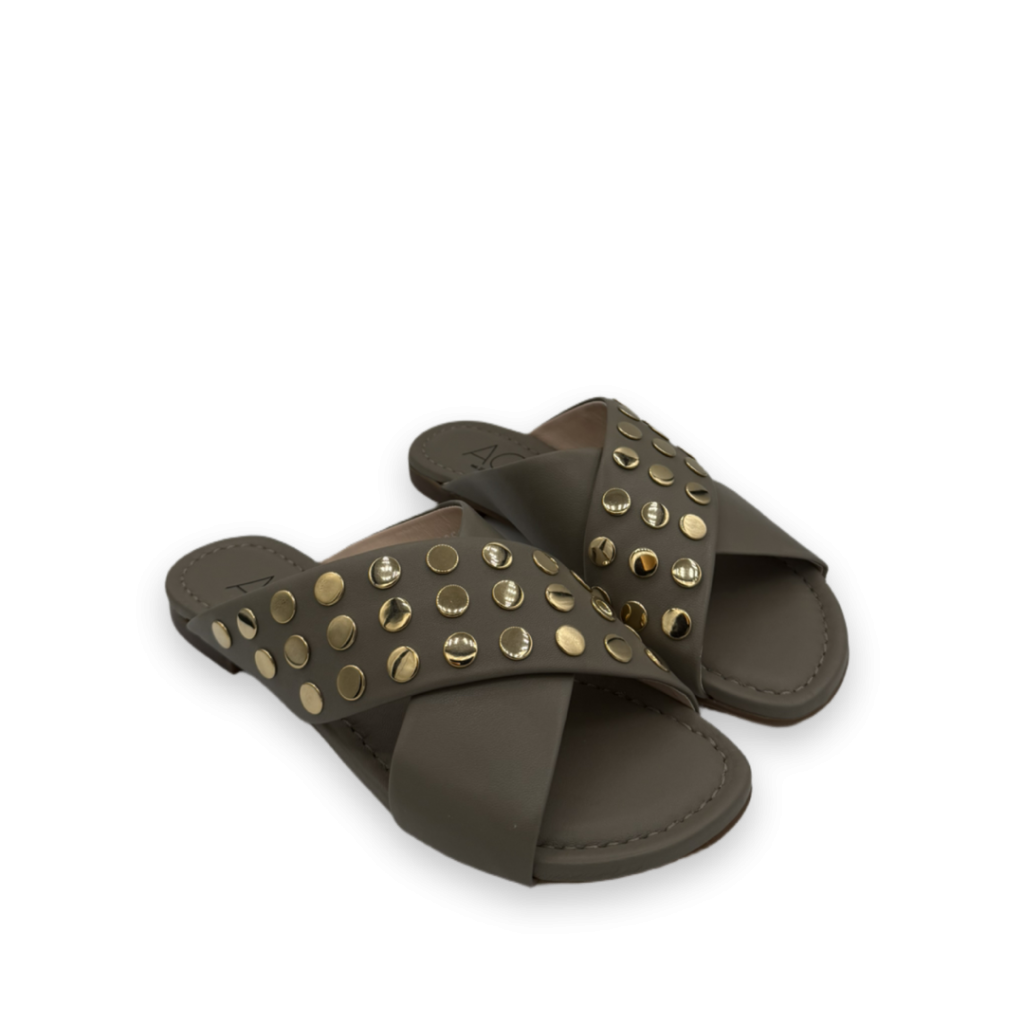 agl summer slides studs slippers groen bp 4m6 8zm t9kwbs