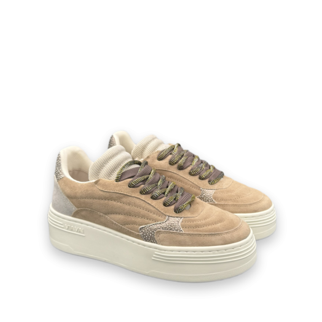 via vai isa josie sneakers beige bp 47n 8s6 t8e0ww