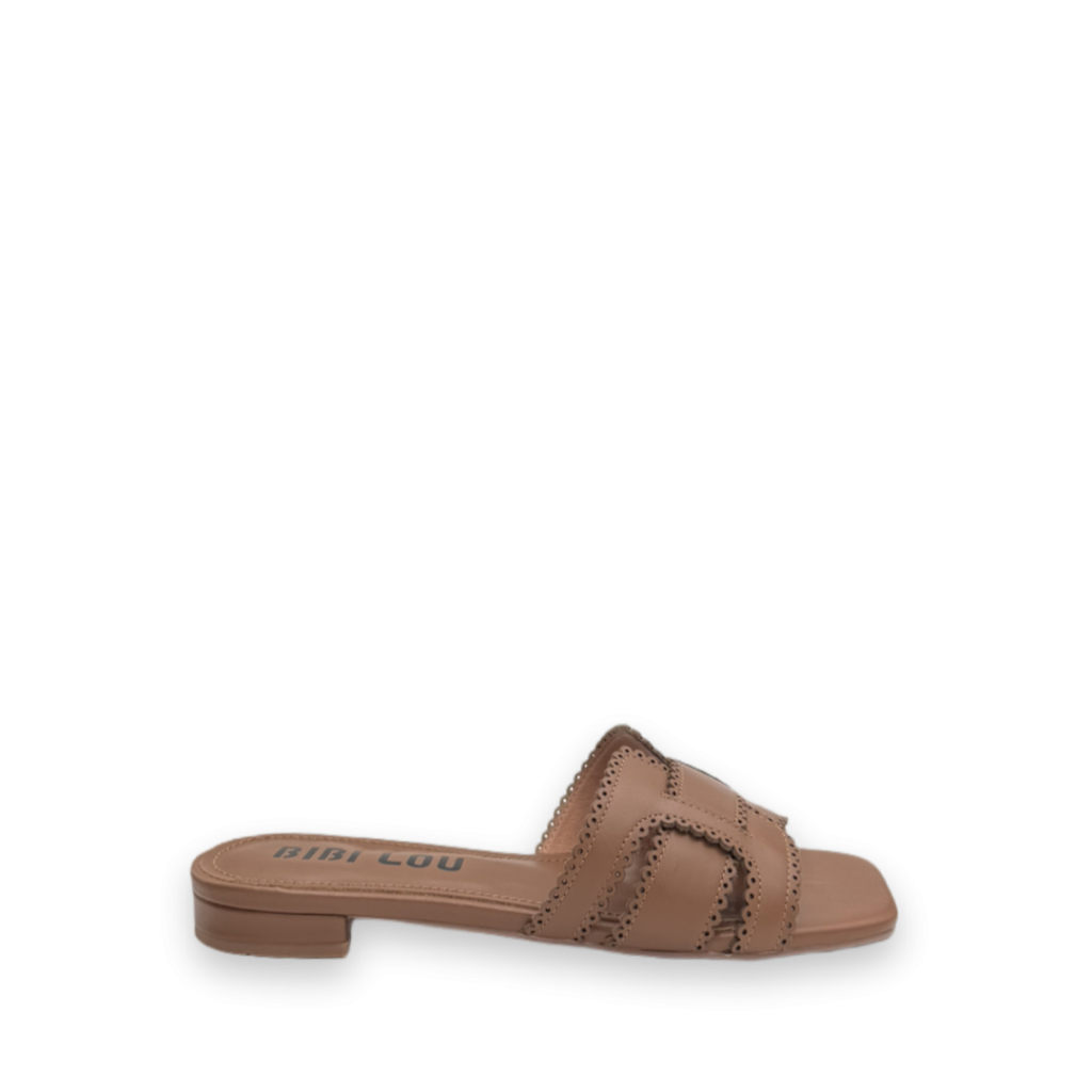 bibi lou holly flat slippers cognac bp 4q6 97a tasw7y