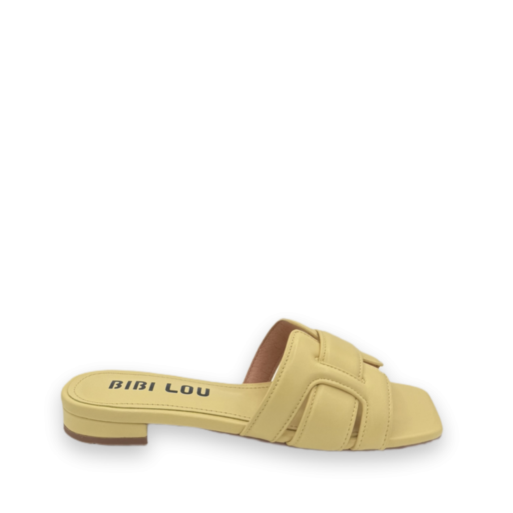 bibi lou holly flat slippers geel bp 4oe 90t t9w5ah