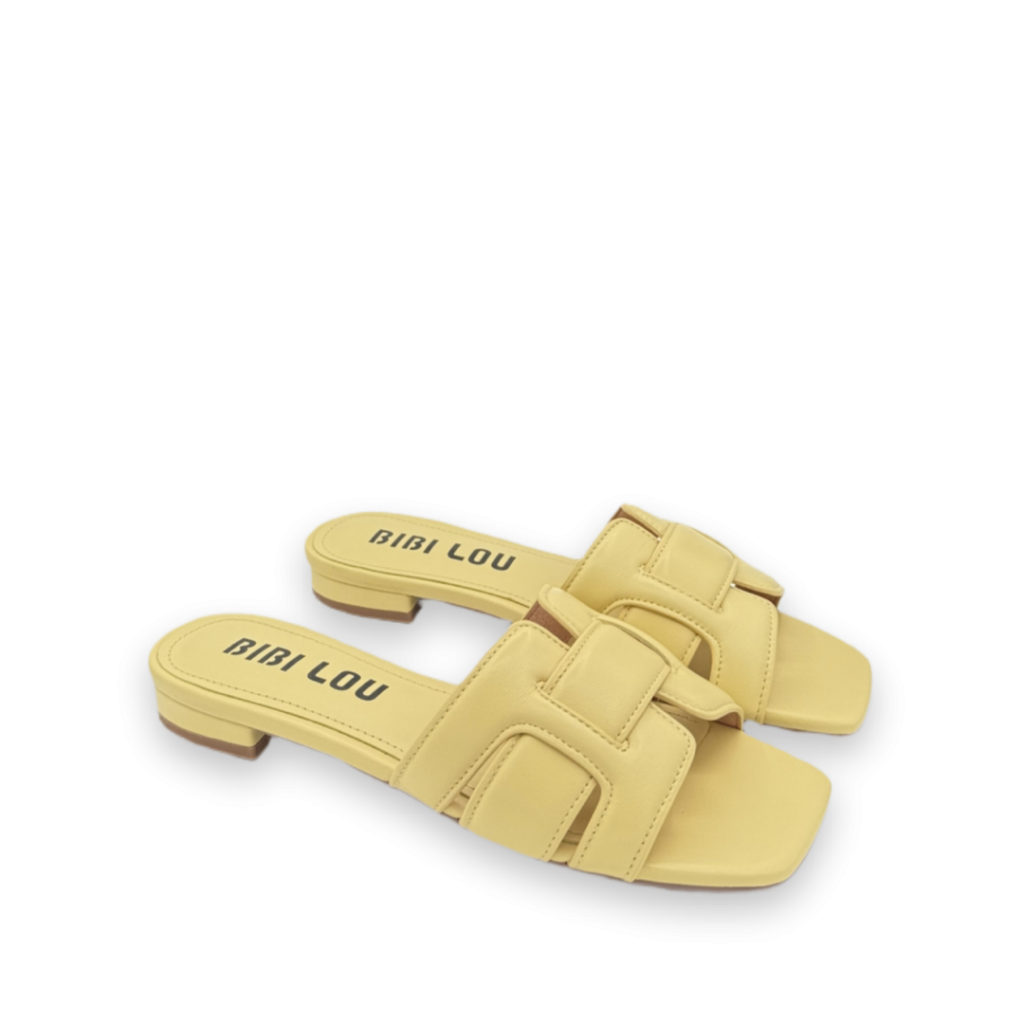 bibi lou holly flat slippers geel bp 4oe 90u t9w5ah