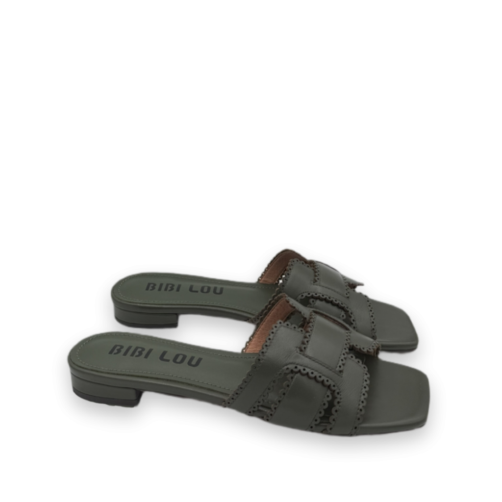 bibi lou holly flat slippers groen bp 4od 90w t9w5c0