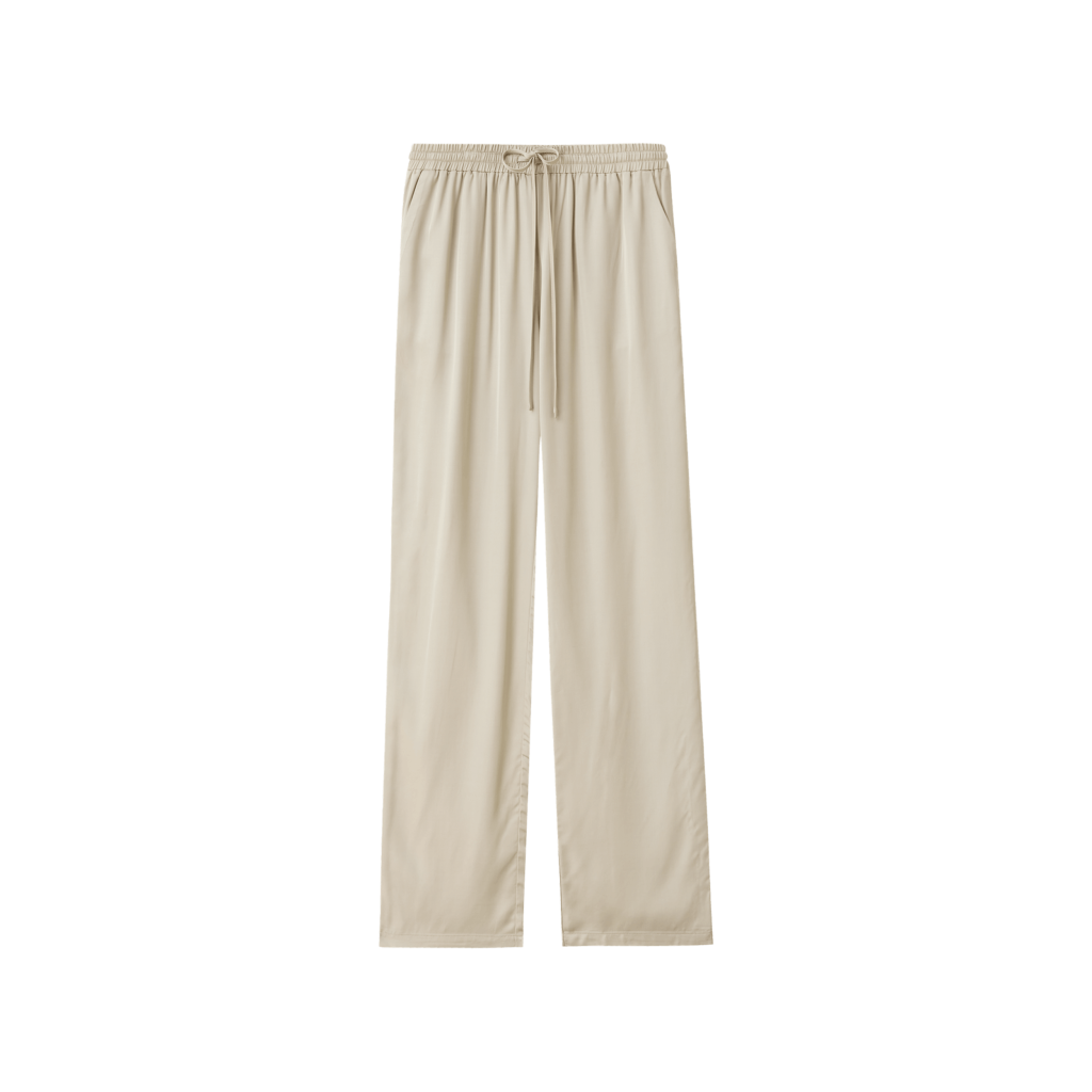 resort finest satin pants broek beige bp 44y 93b ta1q41