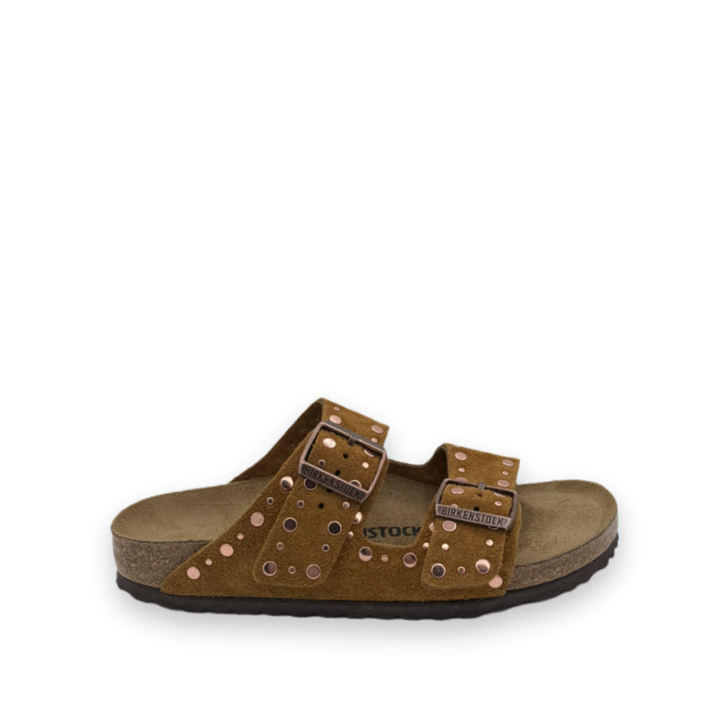 birkenstock arizona rivet slippers cognac bp 4vm 9dz tces22