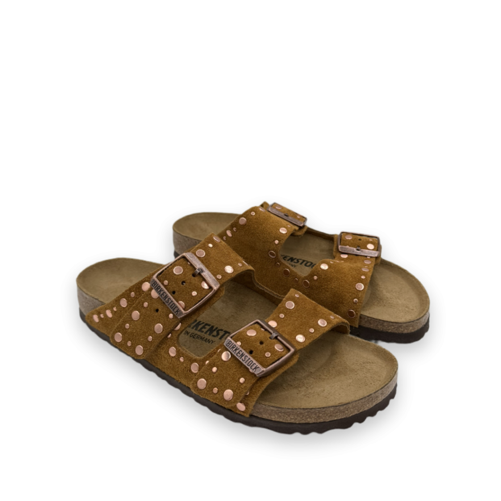 birkenstock arizona rivet slippers cognac bp 4vm 9e0 tces23