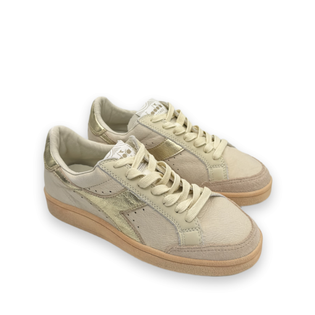 diadora heritage prestige aged sneakers goud bp 4qo 9ds tccwvu