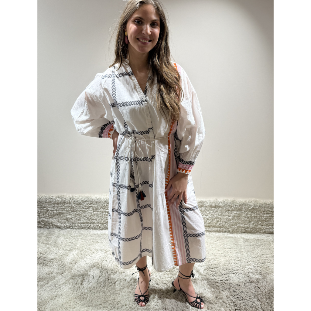 stella forest solene jurk off white bp 4s6 9fk tci8as