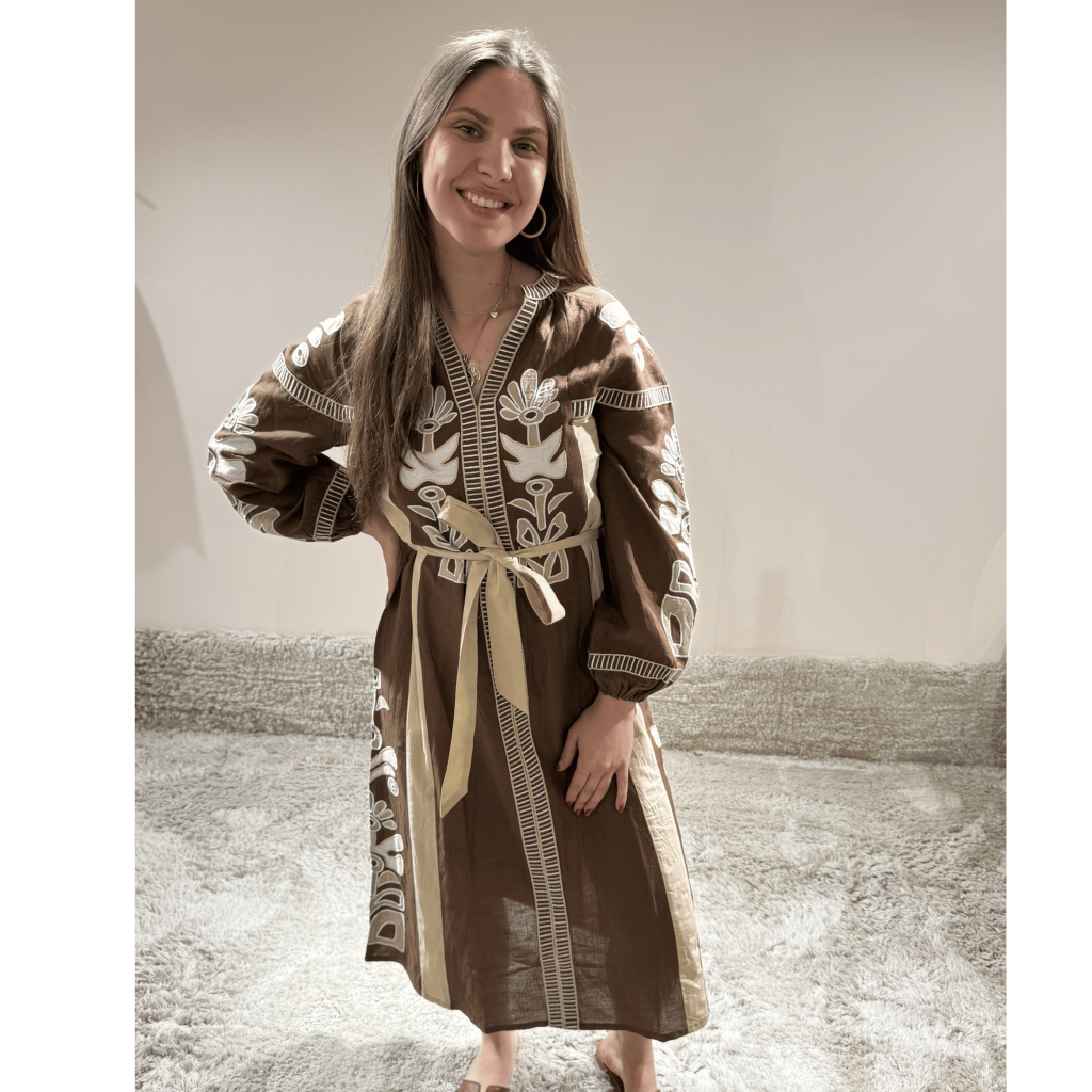 stella forest lotus jurk bruin bp 4xb 9ku tdl1q2