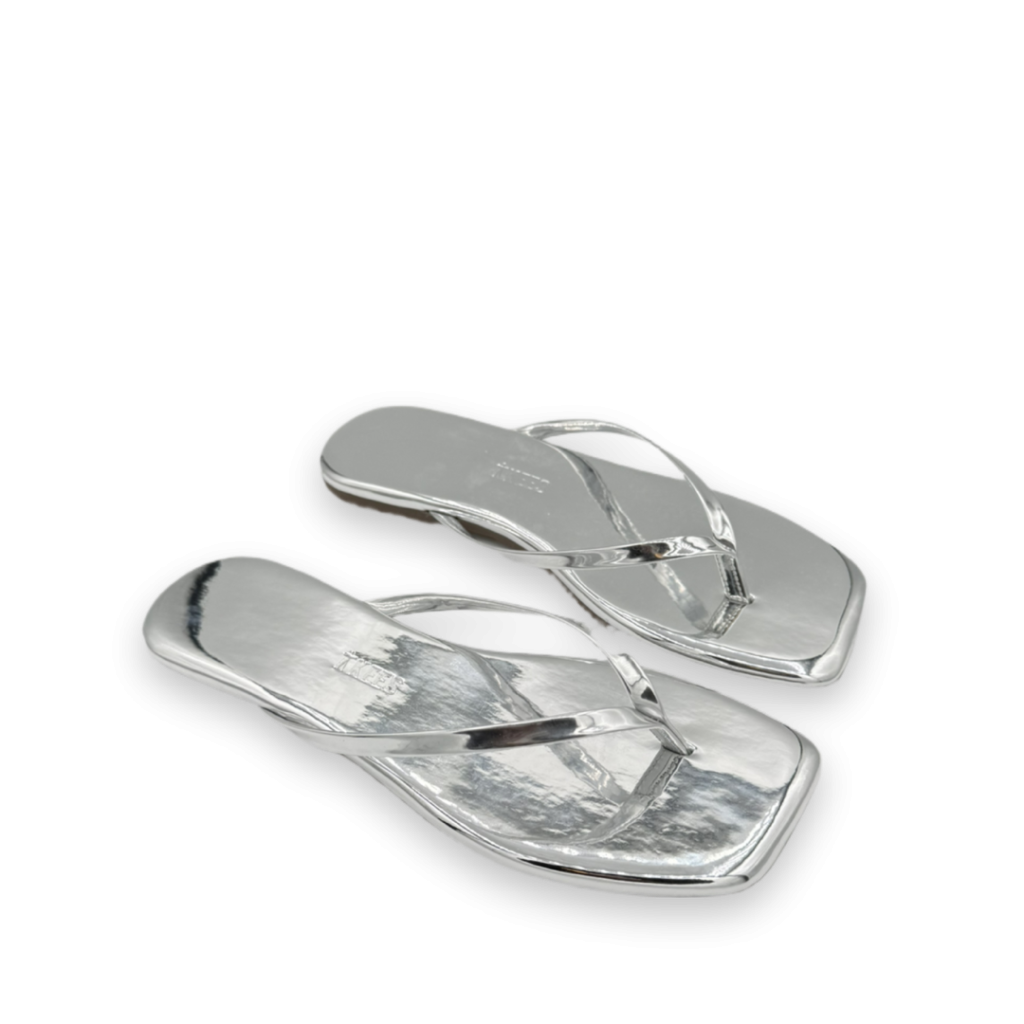 tkees square toe lilly miror slippers zilver bp 4ys 9oi te9gaw