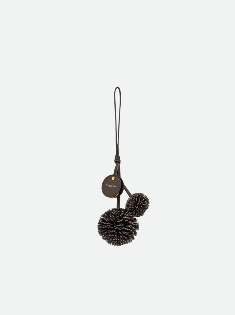gianni chiarini pompom bag charm bruin bp 507 9rv th6zem