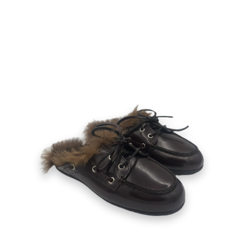 posa boat loafer mule hairy fur loafers bordeaux bp 542 9vn tixzxm