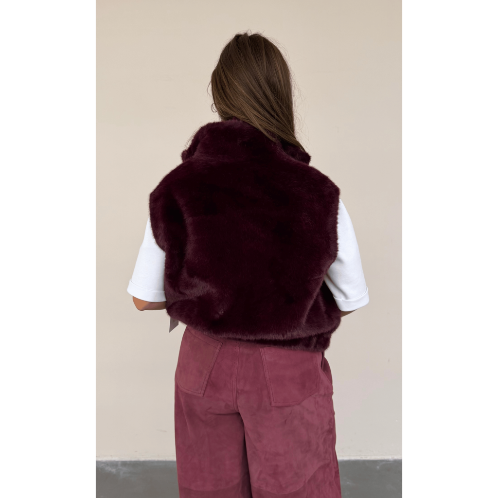 blonde no 8 leni bodywarmer bordeaux bp 52l af4 tma8vw