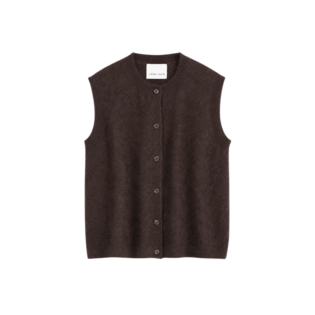 l ame de julie celie gilets bruin bp 5cm acc tm8a3s